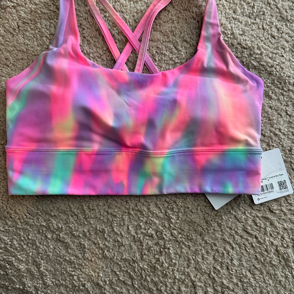 Lululemon Energy Longline Bra in psychedelic